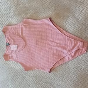 NWT Wild Fable pink bodysuit size large.